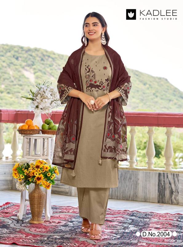 Kadlee deeva 3pcs american crepe kurtis wholesale